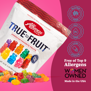 True to Fruit Albanese Gummy Bears Farm Fresh Berries