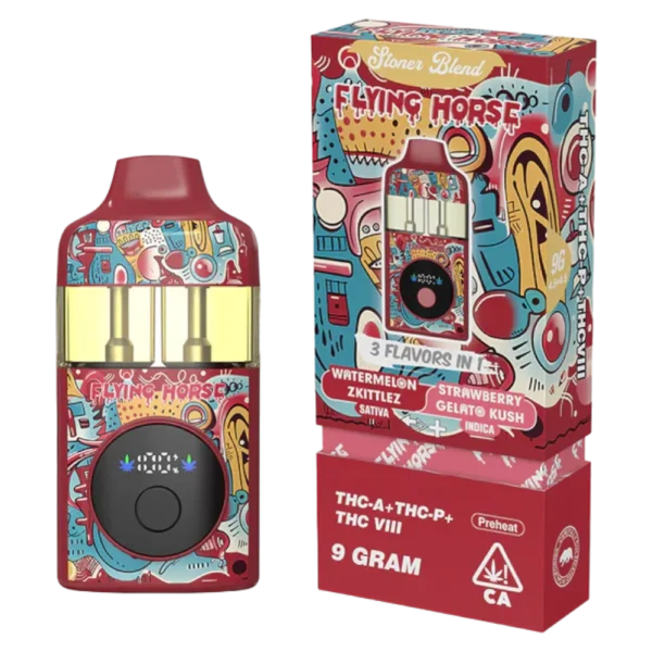 3 Flavors THC-A + THC-P 9G Flying Horse Weed Pen 3 Flavors THC-A + THC-P 9G Flying Horse Weed Pen