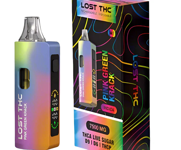 Pink Green Krack 7500mg THCA Lost THC Vape