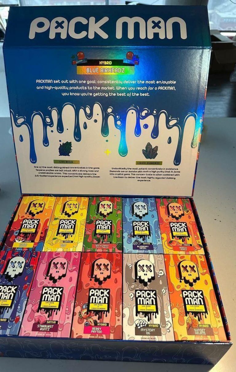 61002 BlueBerry Melon THC 1000mg Sativa Packman Vape