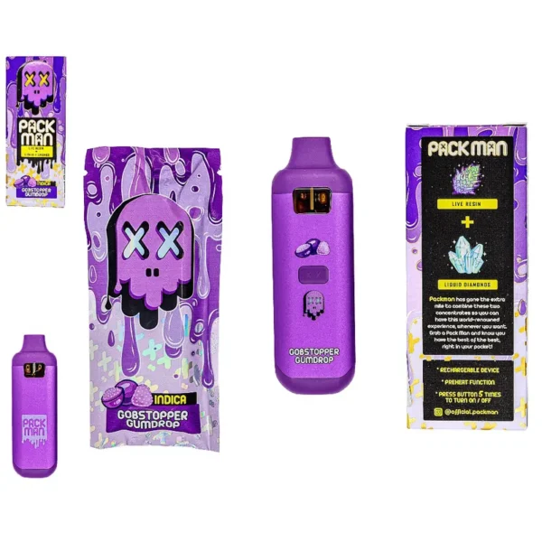 Indica THC Gobstopper Gumdrop Packman Vape Pen