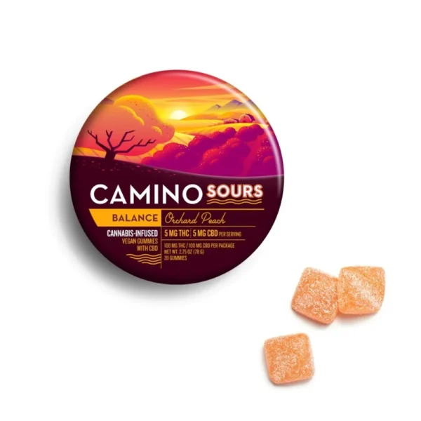 Kiva Camino Sour 100mg Camino Balance Gummies