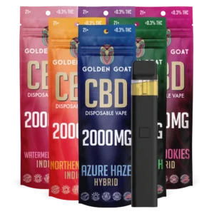 Golden Goat Disposable CBD Vapes 2g Hybrid